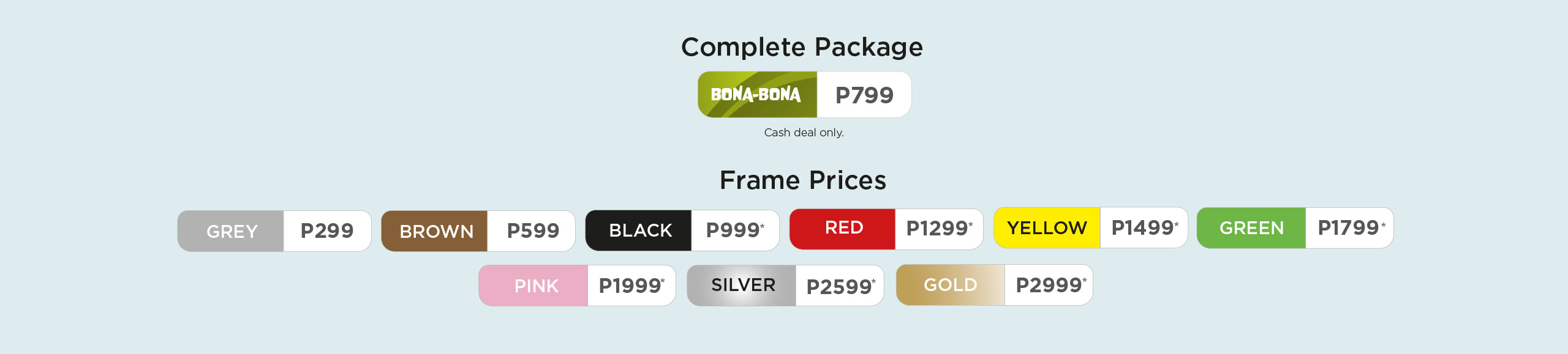 spec savers frame prices